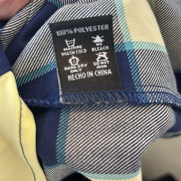 Dixxon men’s small bar harbor Maine plaid flannel pearl button snap - Picture 7 of 7